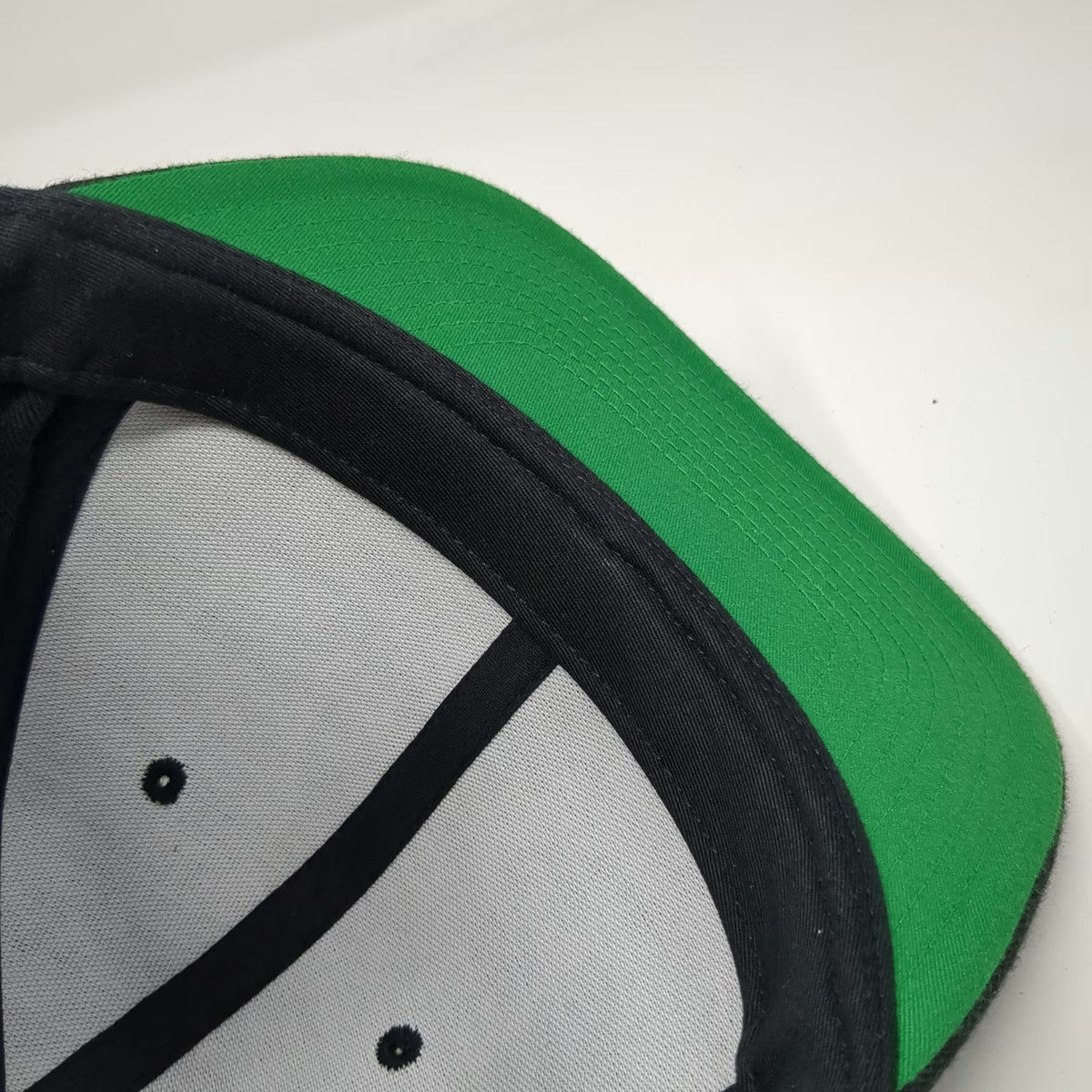 Yupoong Snapback Black One Size Heartland Barber Worcester MA Hat Green Bottom