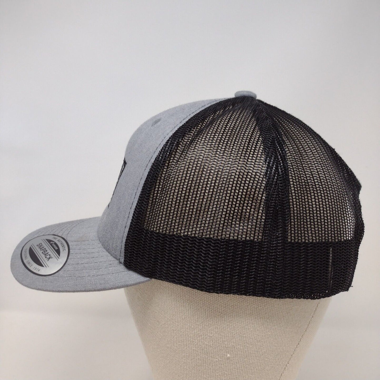 Brouwer Kesmac Snapback Mesh Back Trucker Hat Gray OSFA Yupoong