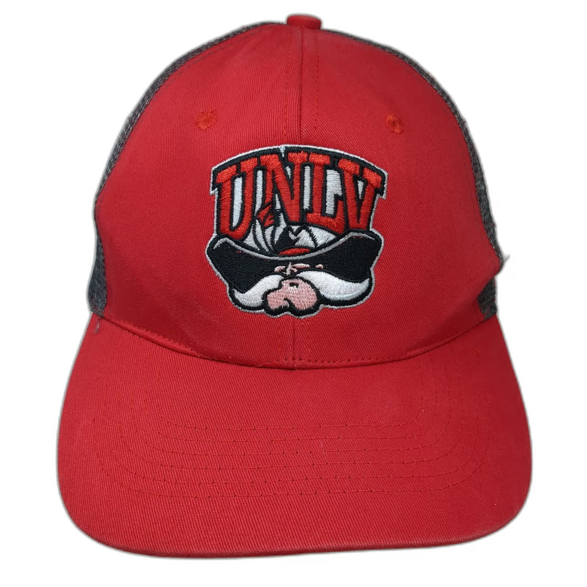 UNLV Rebels NCAA Name Trucker Hat Red One Size Snapback Mesh RAF 2016 Logo