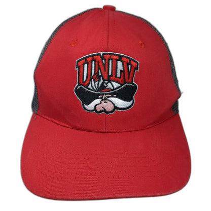 UNLV Rebels NCAA Name Trucker Hat Red One Size Snapback Mesh RAF 2016 Logo