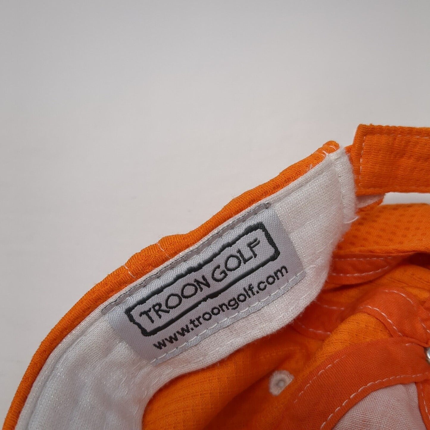 Poston Butte Strapback Hat Orange One Size Adjustable Breathable Troon Golf
