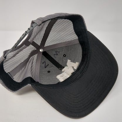 NB Snapback Mesh Back Trucker Hat Black One Size Embroidered Letters