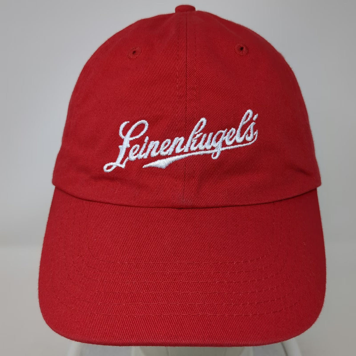 Leinenkugel's Baseball Cap Red One Size Cotton Slideback Script Logo Hat