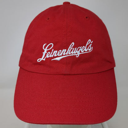 Leinenkugel's Baseball Cap Red One Size Cotton Slideback Script Logo Hat