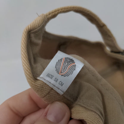 Cecchi Slideback Hat Tan 58 cm Embroidered Adjustable 6 Panel Vent Holes