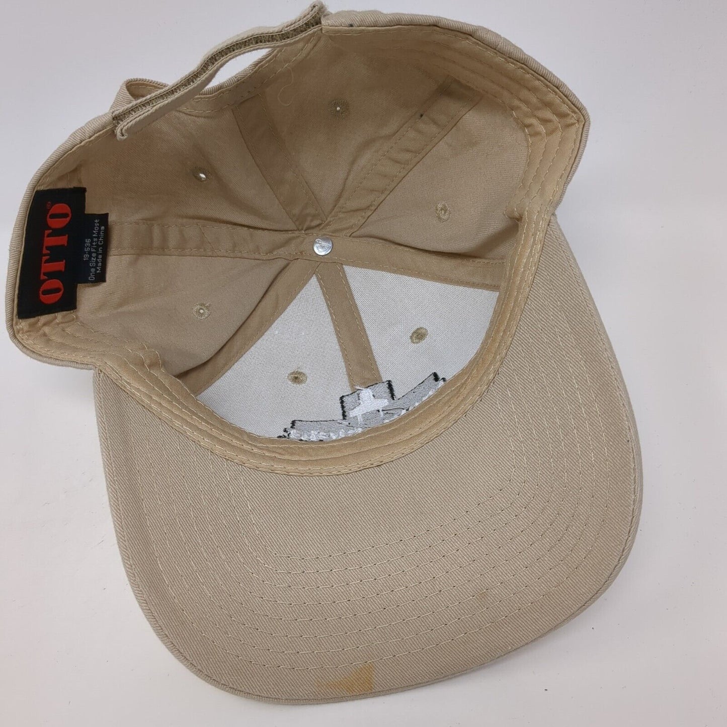 Front Sight First Family Strapback Hat Tan One Size Adjustable Embroidered Otto