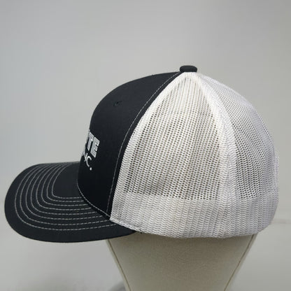 Richardson Trucker Hat Black White One Size Mesh Back Snapback Flo-Rite Fluids