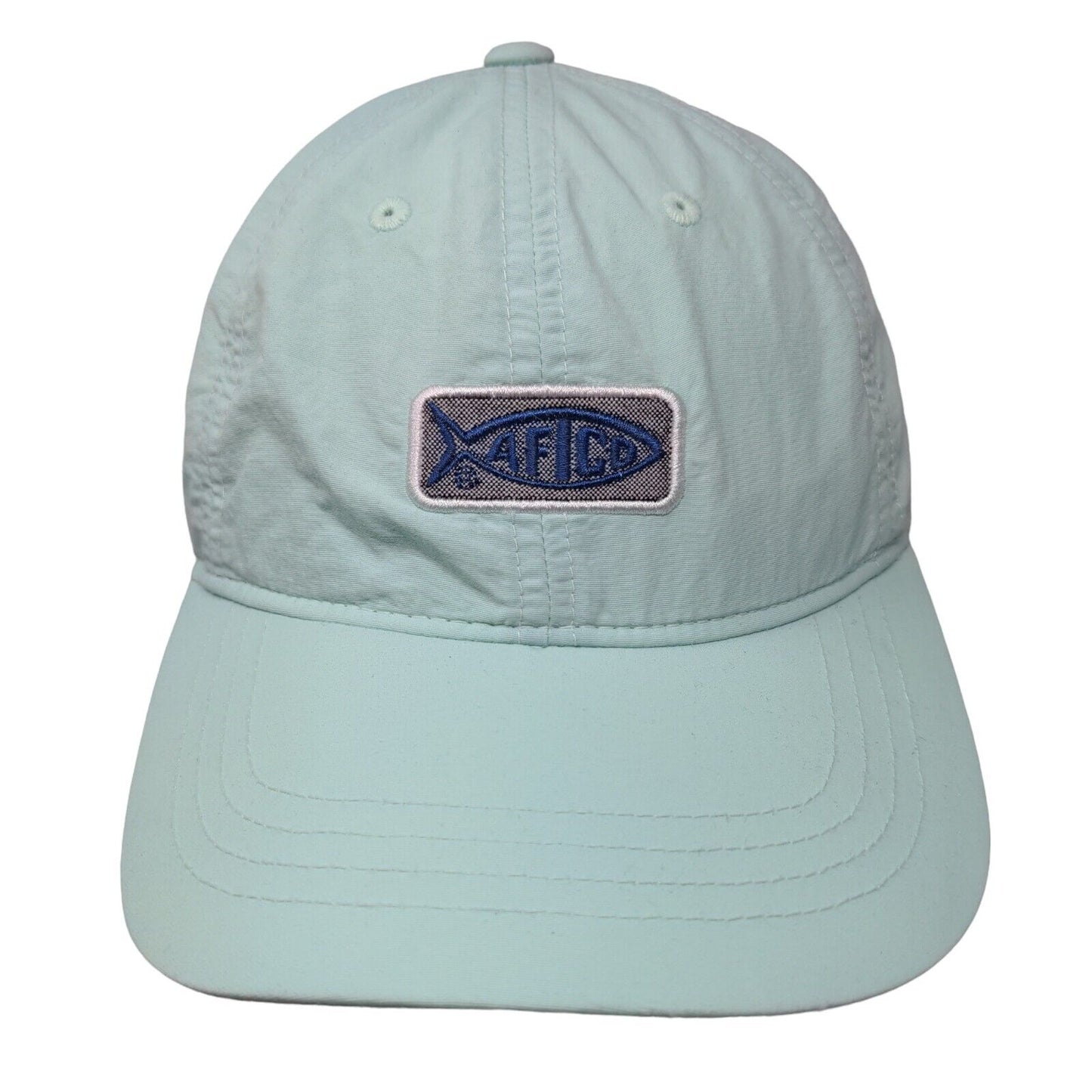 AFTCO Slideback Hat Blue OSFM Embroidered Logo Adjustable Vent Holes