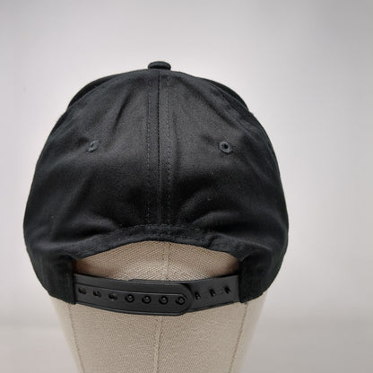 Life Surge Snapback Hat Black OSFA Adjustable Embroidered Vented Holes 6 Panel