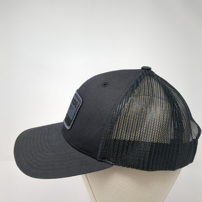 Cascade Moto Oregon Snapback Trucker Hat Black OS Adjustable Mesh Richardson