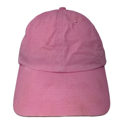 Big X Slideback Hat Pink One Size Adjustable 6 Panel Vent Holes Blank