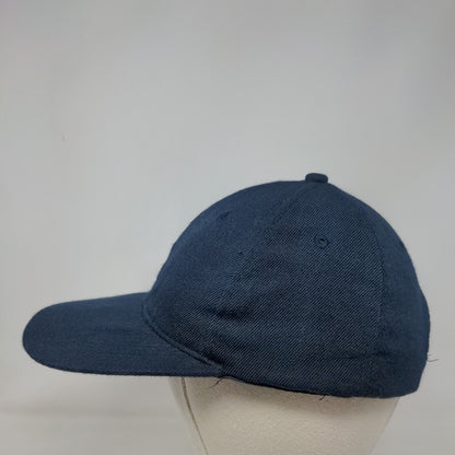 Unbranded Strapback Hat Solid Blue One Size Blank Adjustable 6 Panel