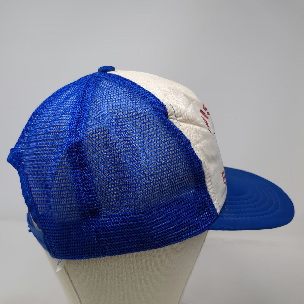 Boise State Broncos NCAA IDEA Trucker Hat Blue White Orange Snapback Vintage