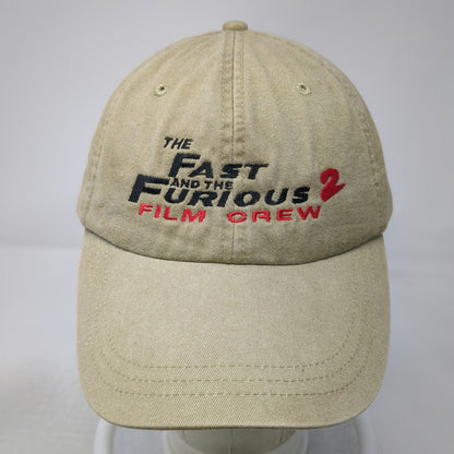 Adams Beige Baseball Cap One Size Fast and the Furious 2 Film Crew Hat Slideback