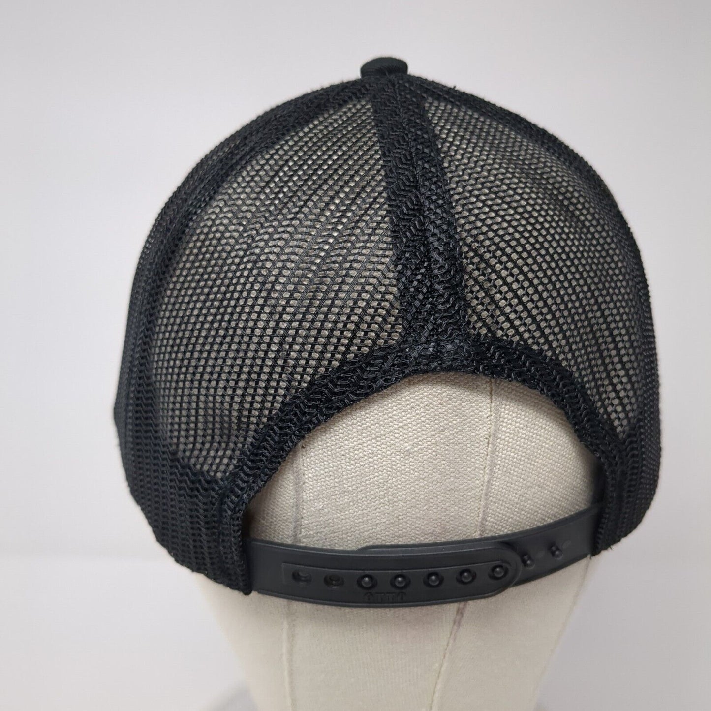 Action Motor Sports Snapback Trucker Hat Black OS Adjustable Mesh Back Otto