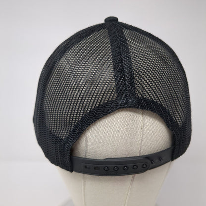 Action Motor Sports Snapback Trucker Hat Black OS Adjustable Mesh Back Otto