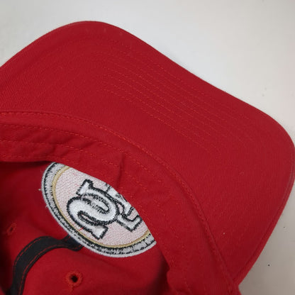 San Francisco 49ers NFL '47 Cap Red One Size Hat Slideback Logo Cotton SF Stitch