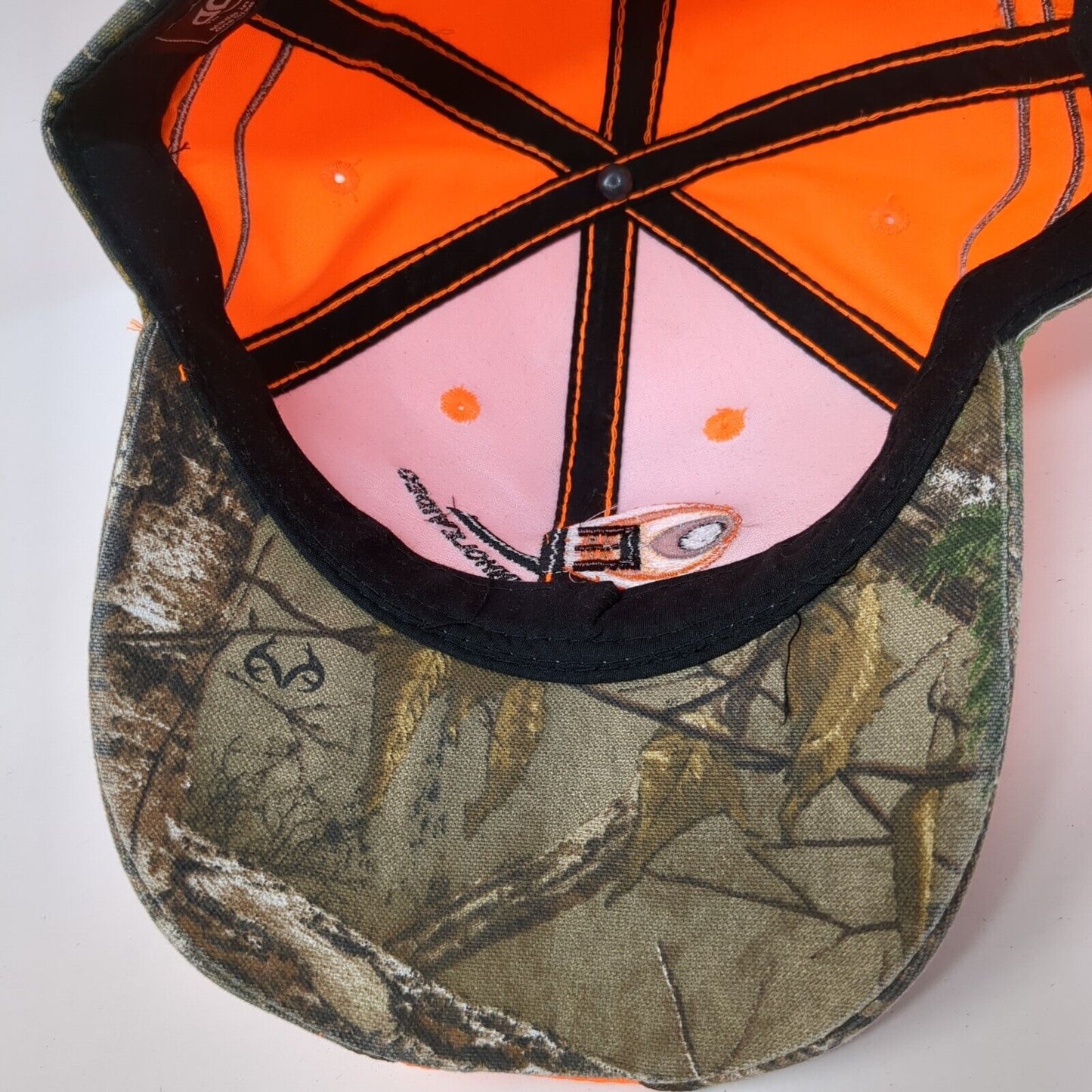 EV Downhole Video Strapback Hat Orange One Size Realtree Outdoor Cap