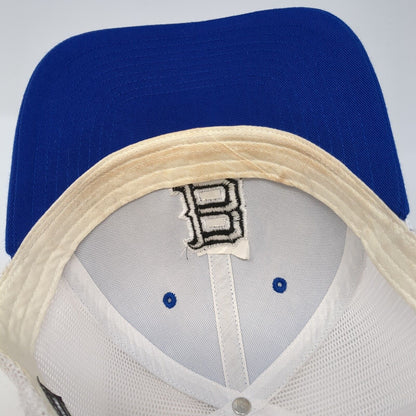 Letter B Snapback Mesh Back Trucker Hat Blue One Size Richardson 6 Panel