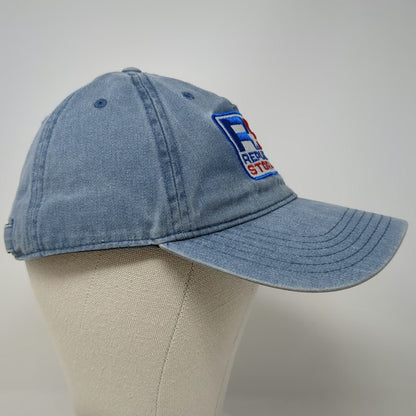 Otto Baseball Cap Blue One Size Republic Storage Patch Slideback Cotton Hat