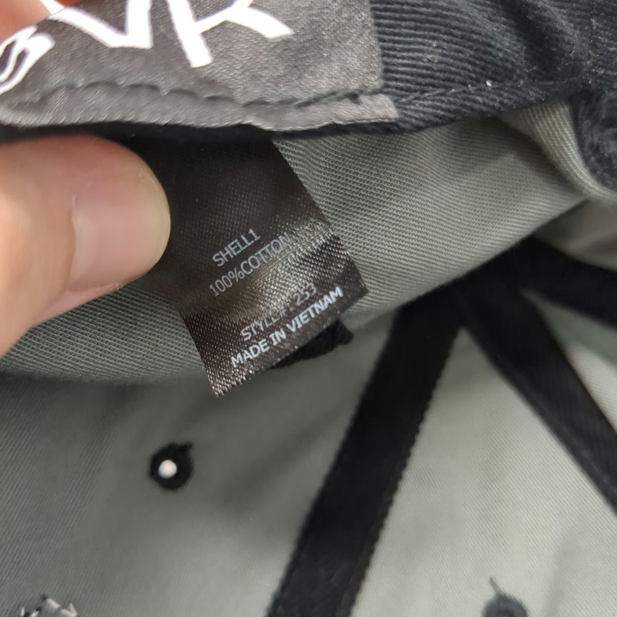 Richardson Snapback Hat Black One Size Corduroy BVR Logo Patch 6 Panel