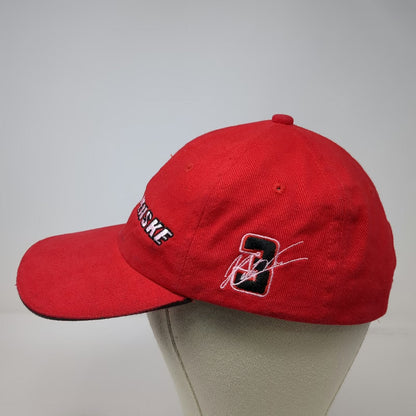 Team Penske Red Baseball Cap Hat One Size Strapback Embroidered Racing Signature