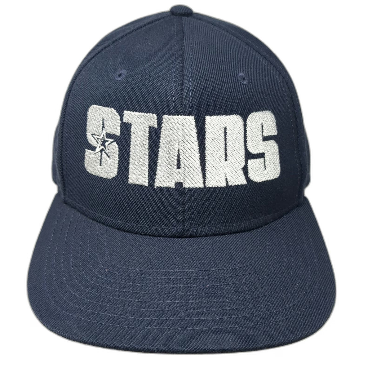 OTTO Snapback Hat Blue One Size Stars Embroidery Gray Underbrim Structured