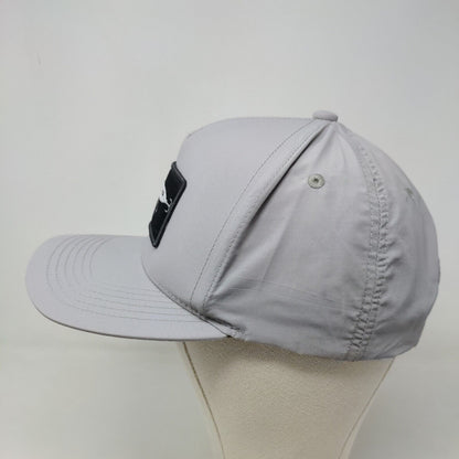 SWCO Men's Snapback Hat Gray Adjustable Embroidered Fishing Lure Logo Nylon