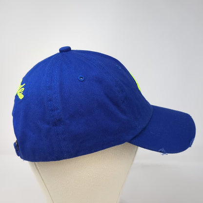 Blue Baseball Cap One Size Altitude MAS Yellow Embroidered Slideback Cotton Hat