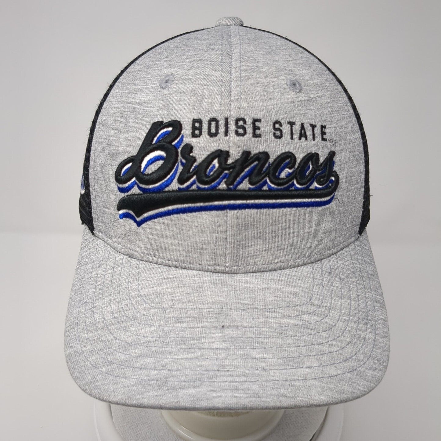 Boise State Broncos Snapback Mesh Back Hat Gray Embroidered Logo NCAA