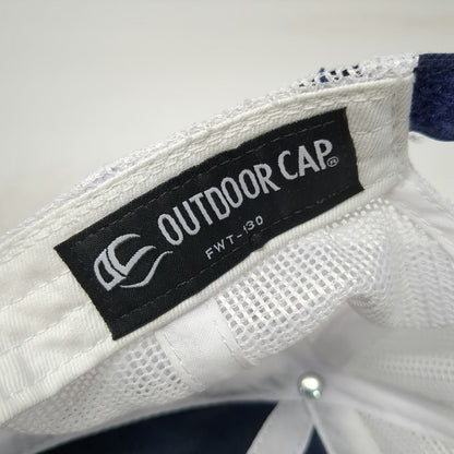 Outdoor Cap Baseball Cap Blue One Size Mesh Back Bonded Concrete Star Logo Hat