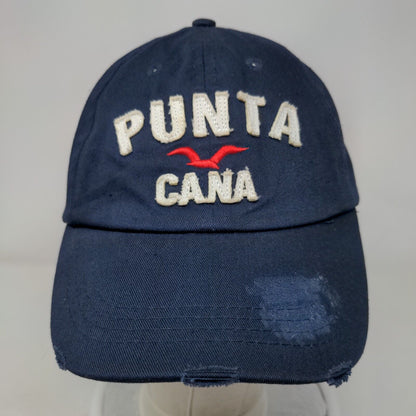 Punta Cana Strapback Hat Blue OSFA Embroidered Adjustable 6 Panel