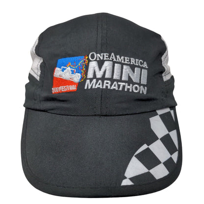One America Indy 500 Mini Marathon Hat Logo Embroidered Logo Checkered Flag
