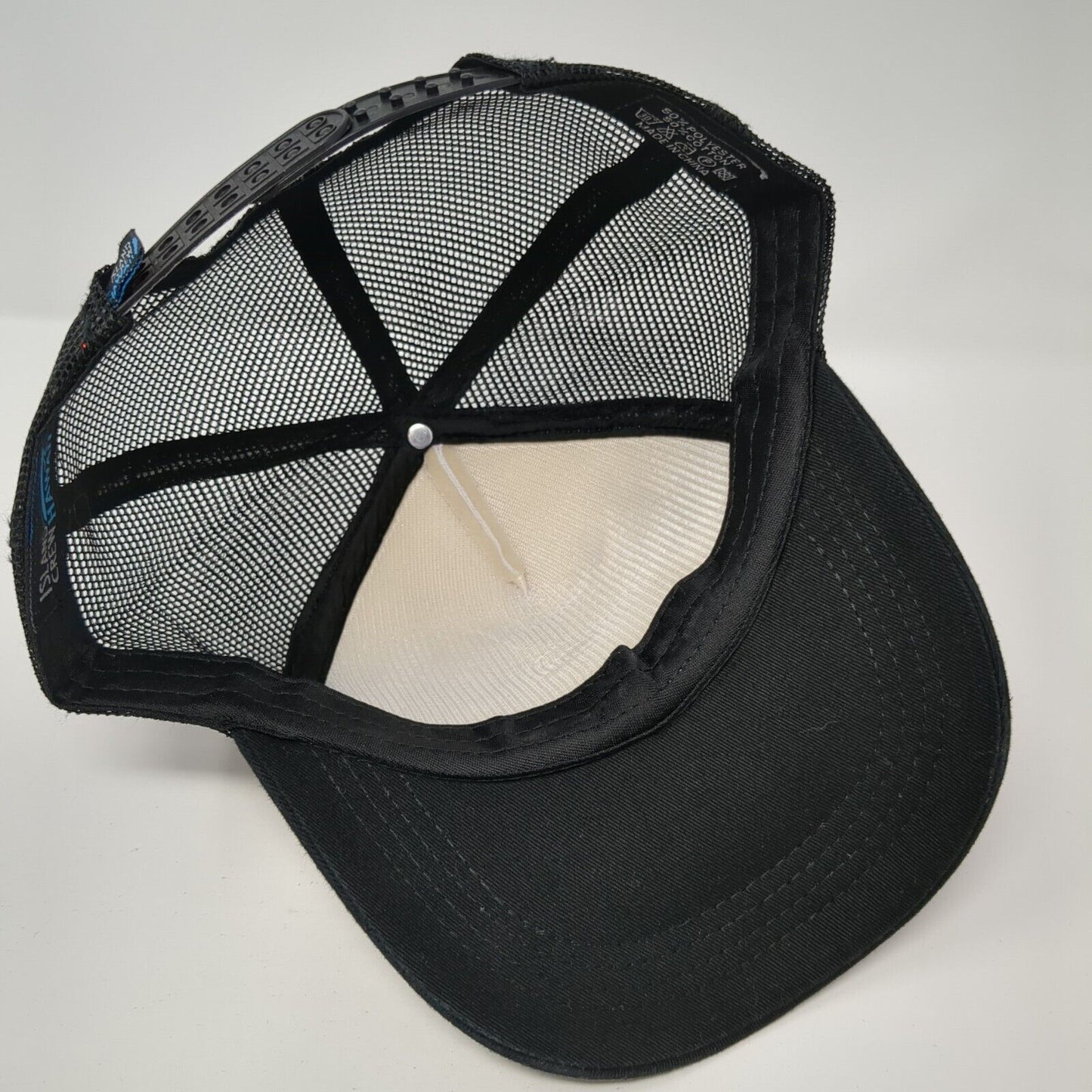 Live Aloha Snapback Mesh Back Trucker Hat Black One Size Colorblock