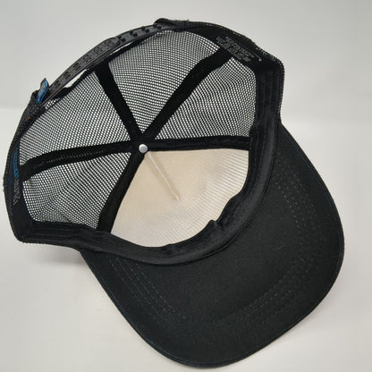 Live Aloha Snapback Mesh Back Trucker Hat Black One Size Colorblock