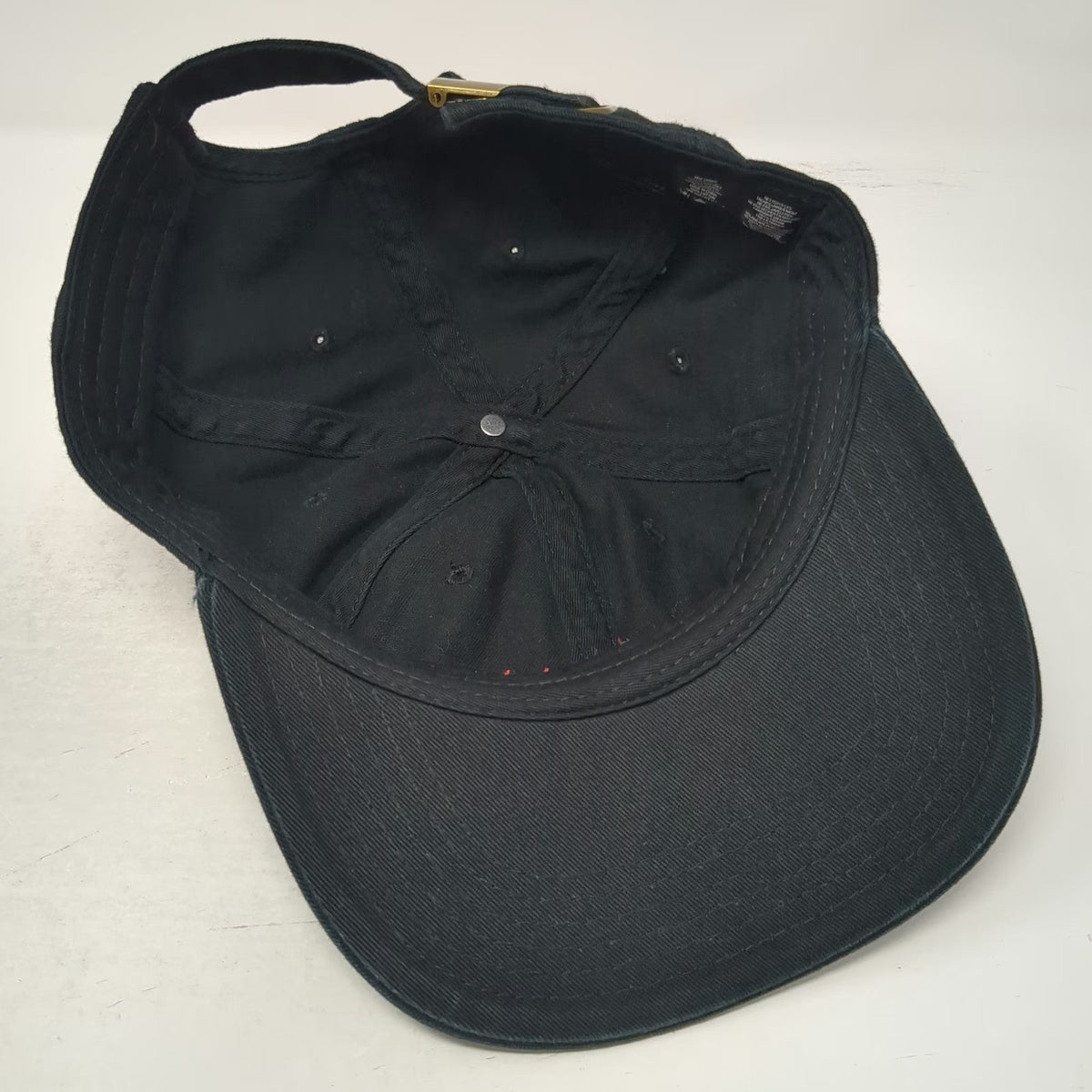 AS Colour Baseball Cap Black One Size SOFA Embroidered Cotton Slideback Hat