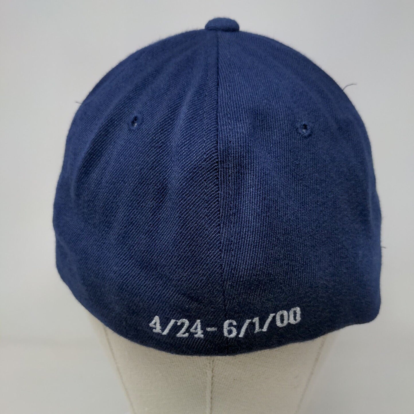 IP2000 Boulder 4/24 - 6/1/00 Fitted Hat Blue L/XL Flexfit Yupoong Vintage Y2K