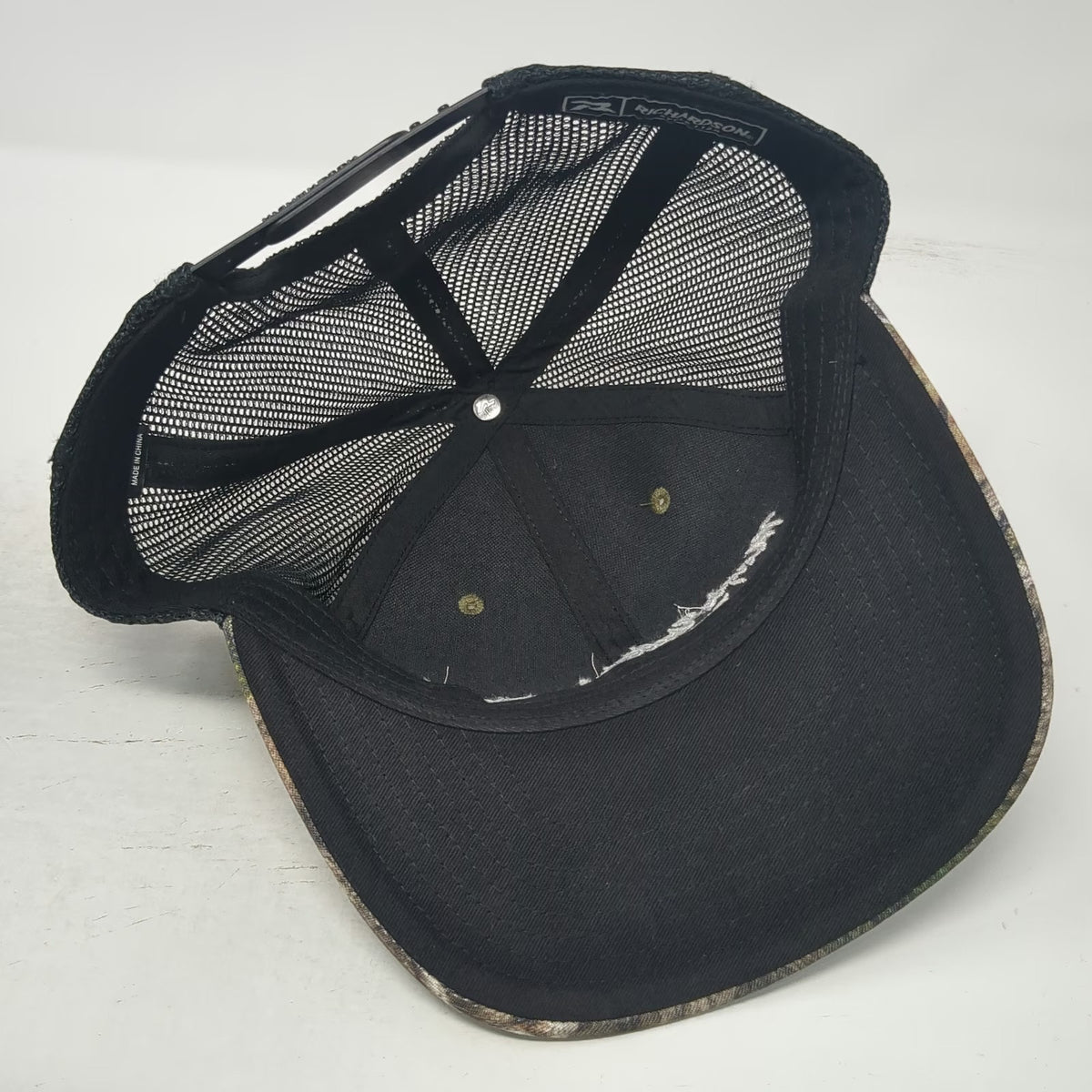 Richardson Trucker Hat Green Brown Camo One Size Mesh Magic Valley Bowhunters