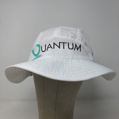 Sebago Men's Wide Brim Sun Hat White Size OS Graphic Quantum Logo Polyester