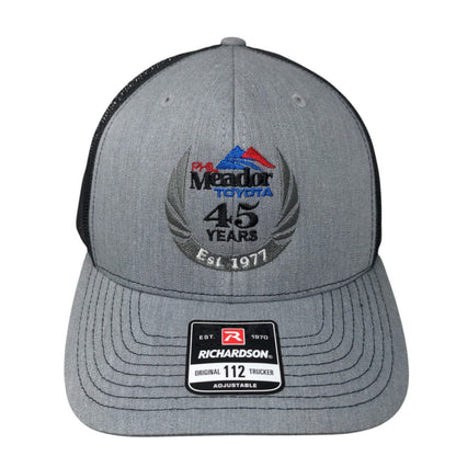 Phil Meador Toyota Snapback Trucker Hat Gray Adjustable Richardson