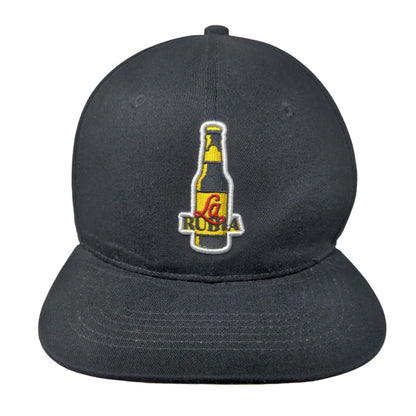 La Rubia Blonde Ale Snapback Hat Black One Size Adjustable Embroidered Cotton