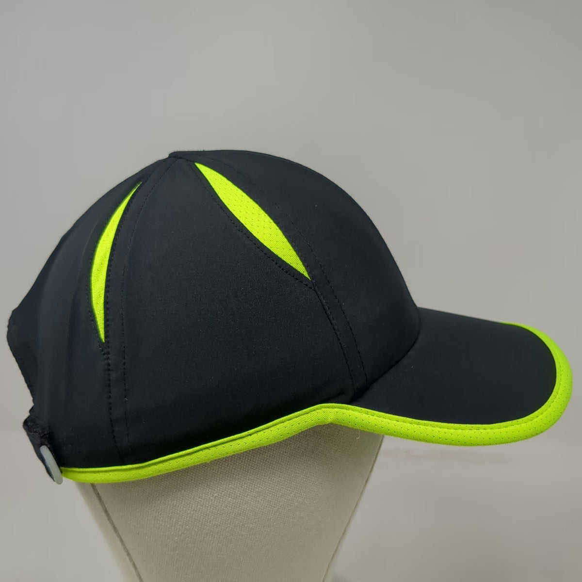 Road Runner Sports Baseball Cap Black One Size Mesh Running Performance Hat