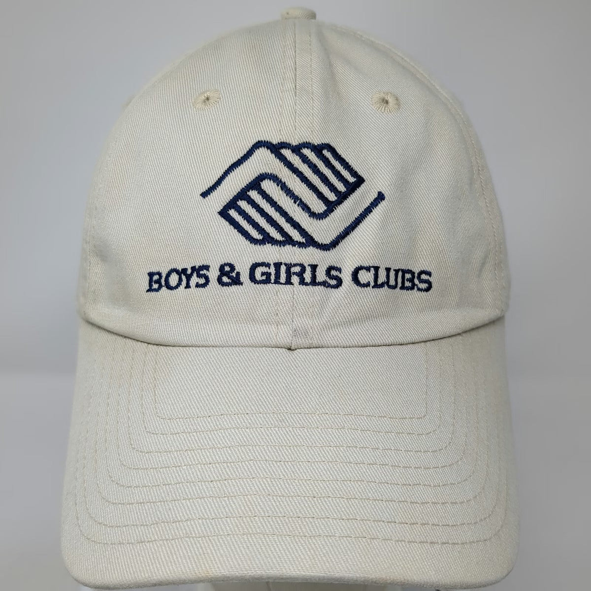 Anaconda Boys & Girls Clubs Baseball Cap Beige Blue OSFM Slideback Cotton Hat