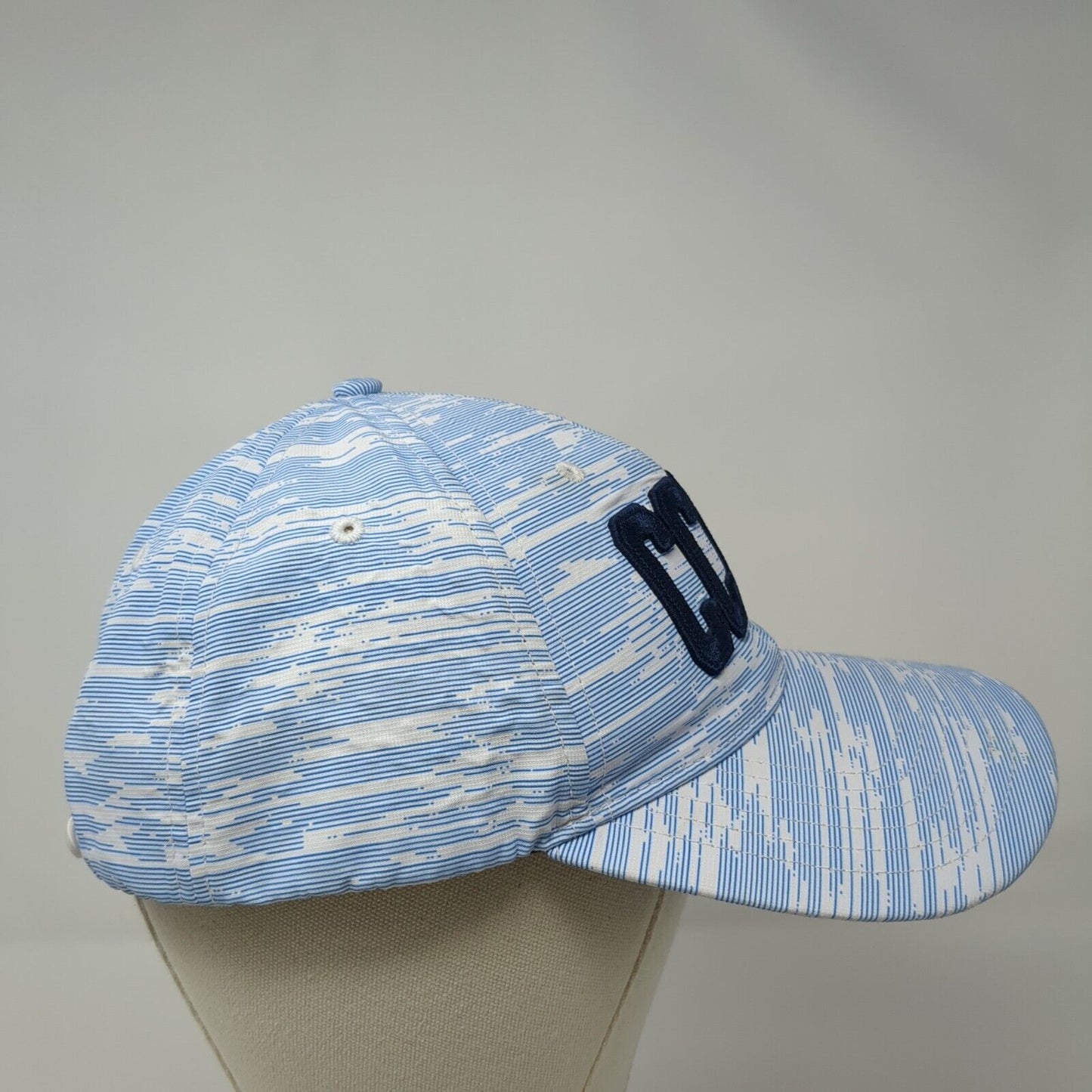 CCCC Strapback Hat Blue OS Adjustable Embroidered 6 Panel Ahead Performance
