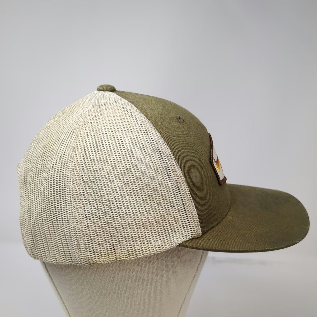 Kimes Ranch Trucker Hat Green One Size Mesh Snapback Horn Patch Logo Scottsdale