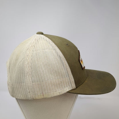 Kimes Ranch Trucker Hat Green One Size Mesh Snapback Horn Patch Logo Scottsdale
