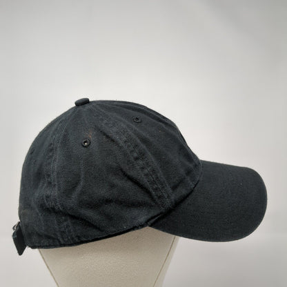 Adidas 3 Stripes Slideback Hat Black One Size Adjustable Embroidered