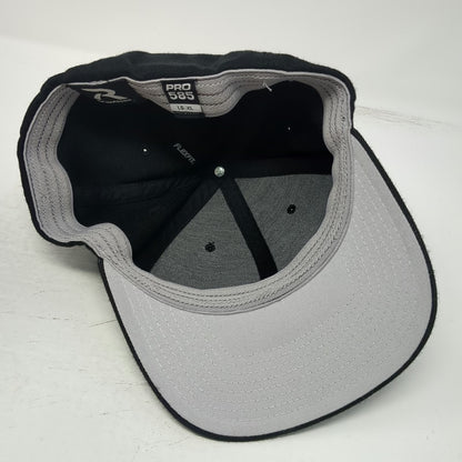 Richardson Baseball Cap Black XL DentTEC Flexfit Stretch Fit Hat Acrylic Wool