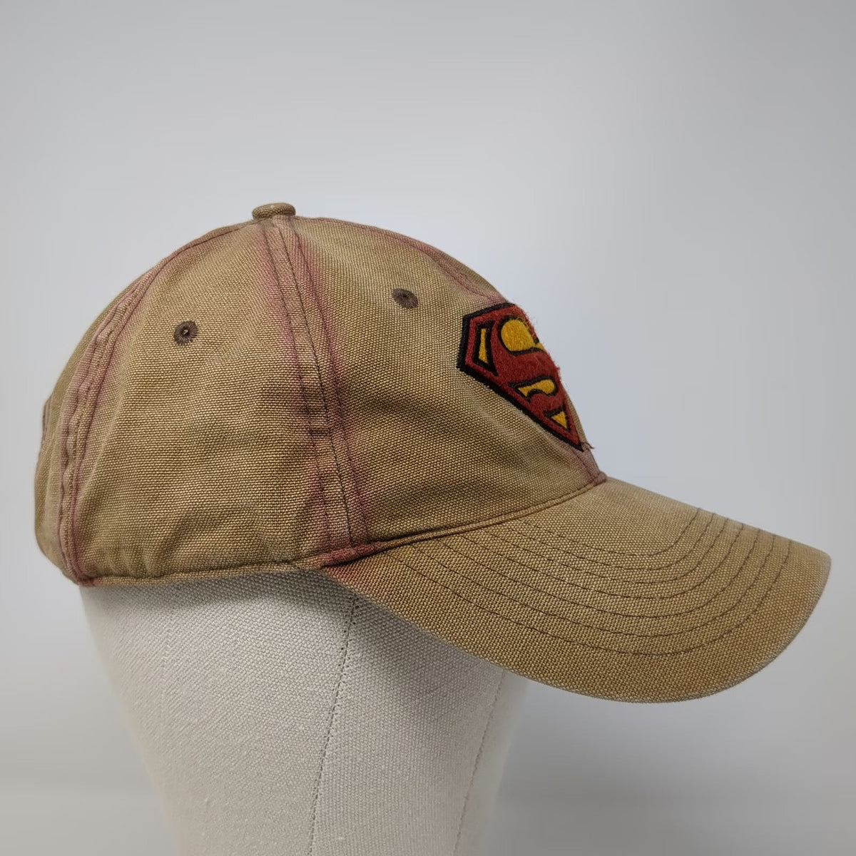 Anima Superman Baseball Cap Brown One Size Strapback DC Comics Embroidered Hat