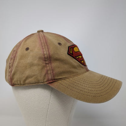 Anima Superman Baseball Cap Brown One Size Strapback DC Comics Embroidered Hat